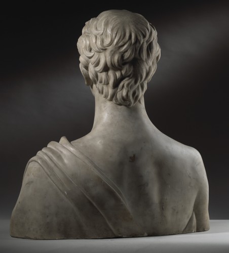 Buste de jeune homme en marbre - Desmet Galerie