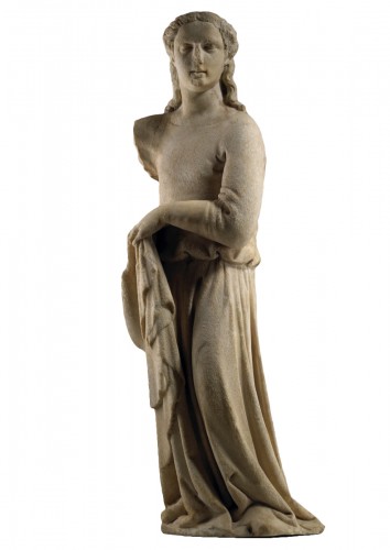 Femme Drapée, Ange - Italie XIVe Siècle