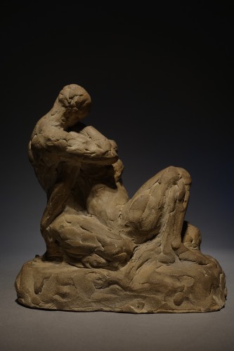 Sculpture Sculpture en Terre cuite - Amoureux entrelacés - Georges Petit (1879 - 1958)
