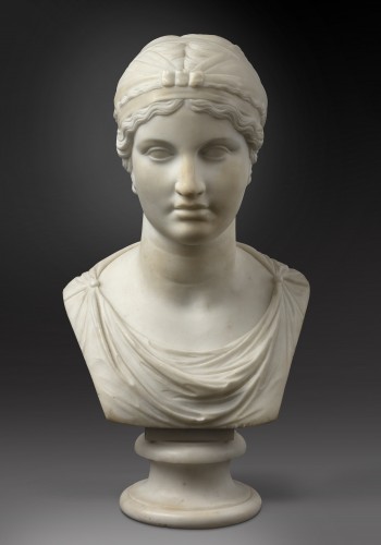 Buste néoclassique de Sappho, Italie 19e siècle - Desmet Galerie