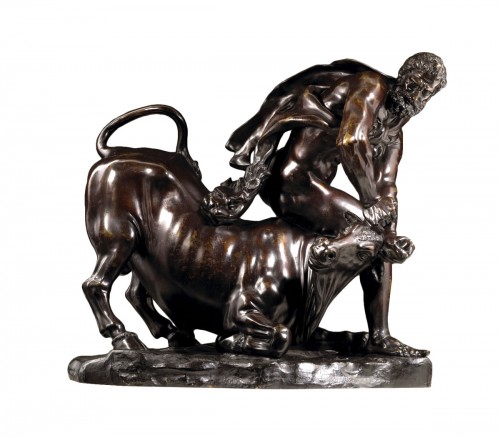 Hercules et le taureau, France fin XVIIIe
