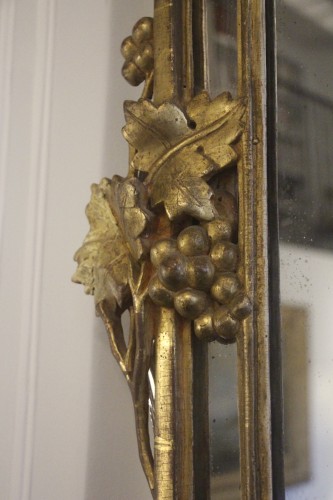 Important miroir provençal à parecloses, époque Louis XV - Louis XV