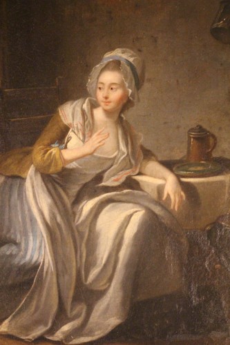 Louis XV - L'aumône, école française du XVIIIe siècle