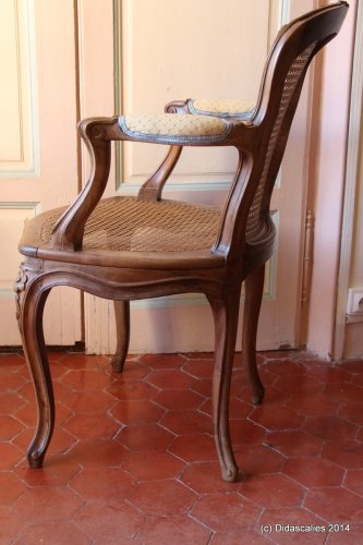 Sièges Fauteuil & Bergère - Six fauteuils en cabriolet, époque Louis XV