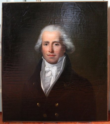 Portrait d'un aristocrate anglais fin XVIIIe siècle