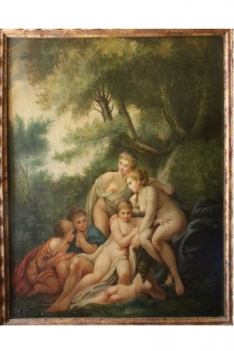 Les baigneuses - École française, milieu du XVIIIe siècle