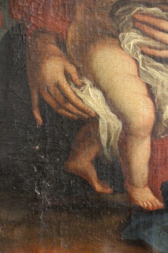 Louis XIV - Vierge à l'enfant - École provençale du XVIIe