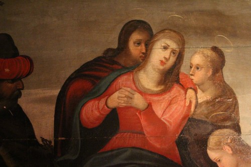Tableaux et dessins Tableaux XVIe siècle - La Déposition du Christ, école italienne du XVIe siècle