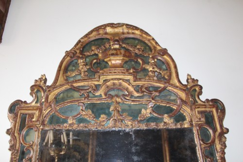 Grand miroir Louis XV à parecloses  - Louis XV