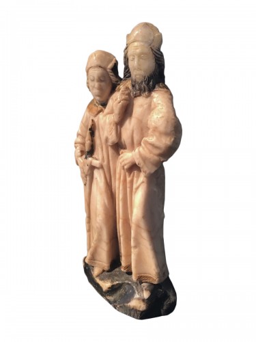 Deux petites figures en albâtre (Cosmas & Damianus)
