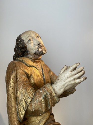  - Saint Jean Sculpture Baroque - bois doré et polychromé ca. 1680