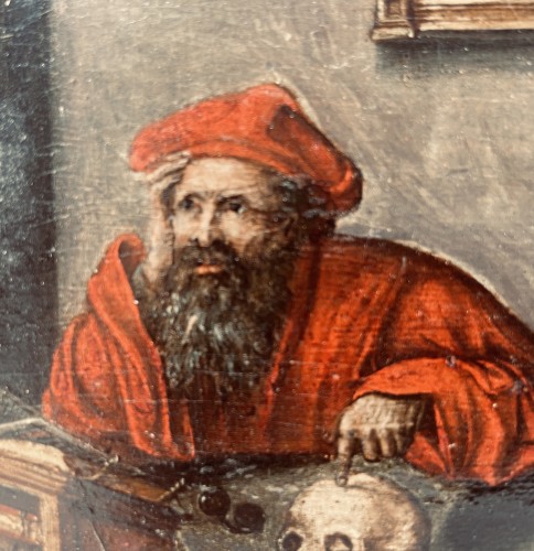 Tableaux et dessins Tableaux XVIIe siècle - Saint Jérôme au travail dans son bureau – Fin du XVIIe Siècle