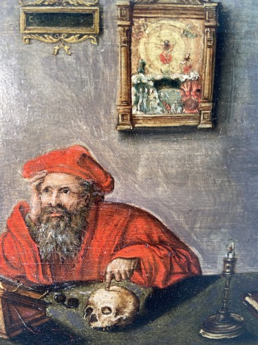 XVIIe siècle - Saint Jérôme au travail dans son bureau – Fin du XVIIe Siècle