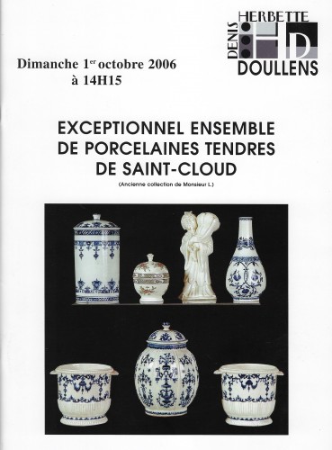 Grand pot à tabac en porcelaine tendre de Saint-Cloud, vers 1700-1710 - Louis XIV