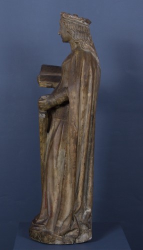 Sculpture Sculpture en pierre - Sainte Catherine