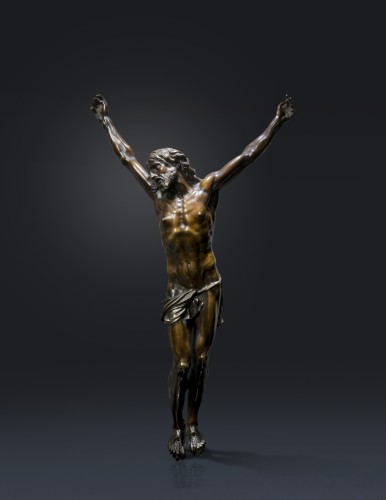 Christ en bronze vers 1700 - Art sacré, objets religieux Style 