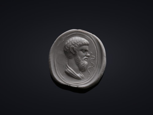 XIXe siècle - Bague avec intaille, Hippocrate