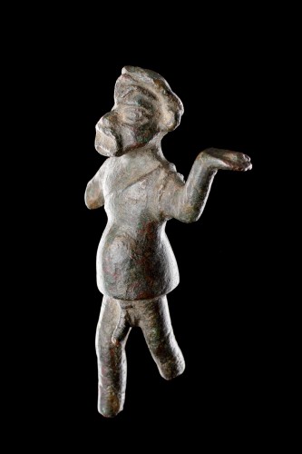 Statuette en bronze, avec figure masculine à grand phallus, Grèce 1ere moitié du IVe siècle avant  J.-C. - Archéologie Style 