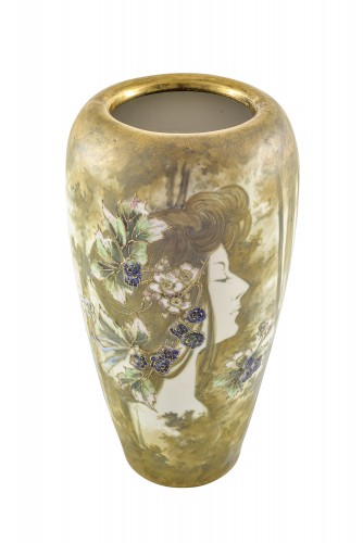 XIXe siècle - Grand vase Amphora circa 1898