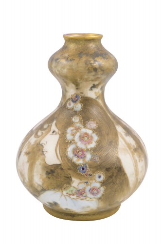 Petit vase Nikolaus Kannhäuser Amphora vers 1900 marqué - Céramiques, Porcelaines Style Art nouveau