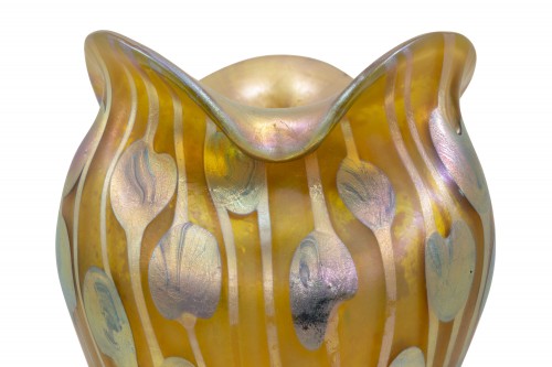 Vase viennois Art nouveau Loetz décor non identifié ca. 1901 - Art nouveau