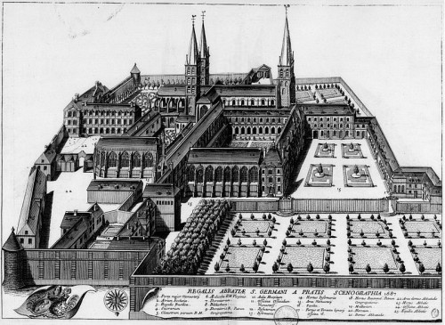 XVIIe siècle - Vue sur la Seine et la Grande Galerie du Louvre - Abraham de Verwer (ca. 1585 - 1650)