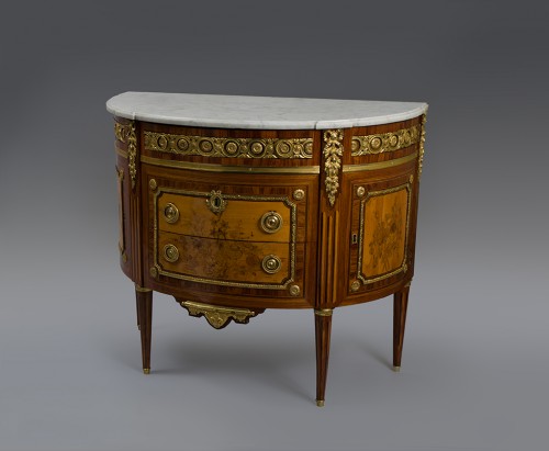 Commode demi lune - Charles Topino (1742-1803) - Mobilier Style Louis XVI