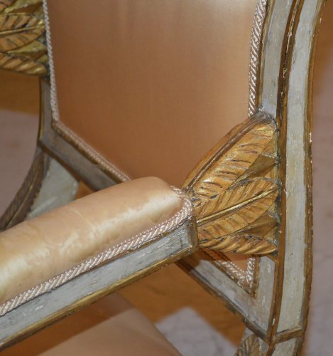  - Ensemble de huit chaises et deux fauteuils, Italie circa 1780