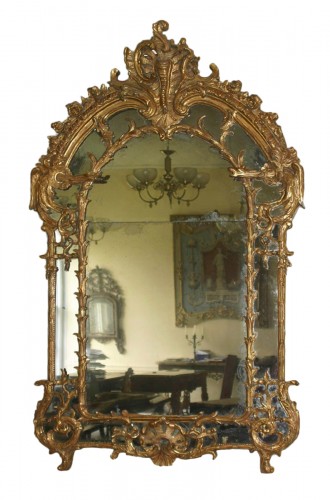 Miroir d’époque Régence à parcloses