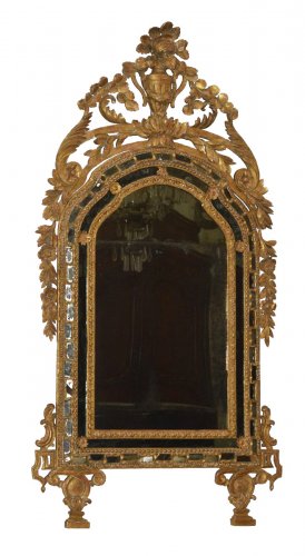 Grand Miroir à parcloses d’époque Louis XVI, Italie