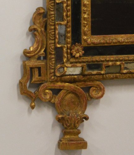 Grand Miroir à parcloses d’époque Louis XVI, Italie - French Accents
