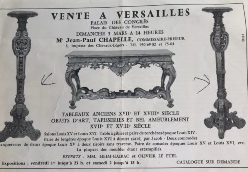 Paire de porte-torchères d'époque Louis XIV, fin 17ie siècle - Mobilier Style Louis XIV