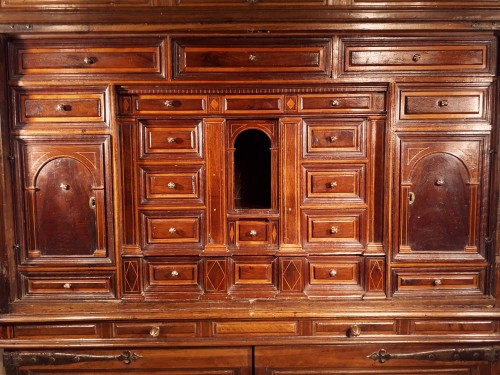 Mobilier Cabinet & Coffre - Cabinet baroque à décor architectural, Espagne XVIIe siècle
