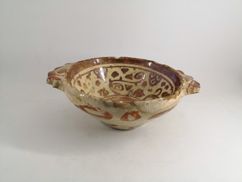 Bol à décor hispano-mauresque, Manises XVIIe siècle - Céramiques, Porcelaines Style 
