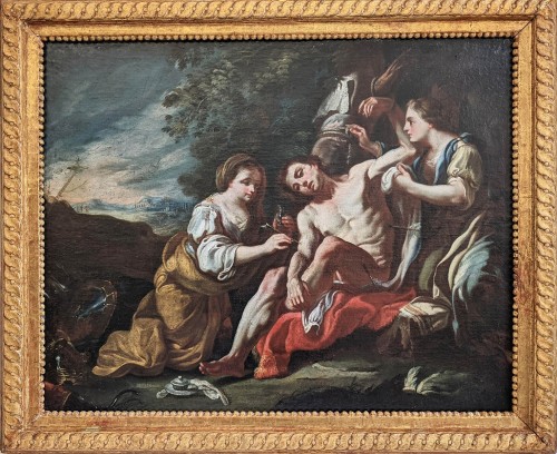 Fedele Fischetti (Nâples, 1732 - 1792), St Sébastien soigné par les Saintes Femmes