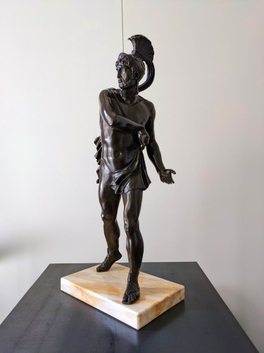 Achilles, bronze Grand Tour, 19e siècle - Sculpture Style 