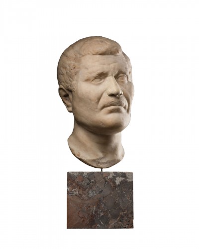 Tête d’Agrippa en marbre - Empire romain 1er siècle avant J.C.