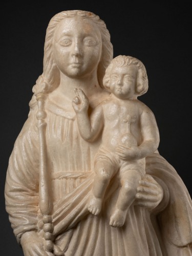 Sculpture Sculpture en Marbre - Vierge à l’enfant en marbre - Italie XVIe siècle