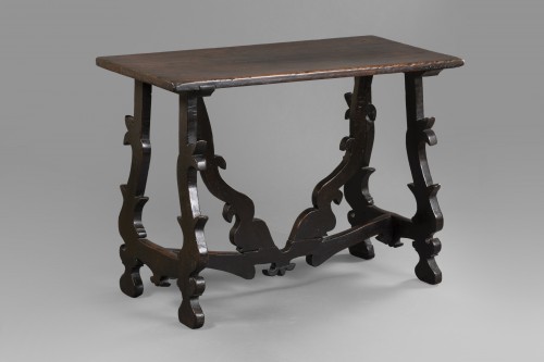Table en noyer - Lombardie fin XVIe siècle - Mobilier Style 