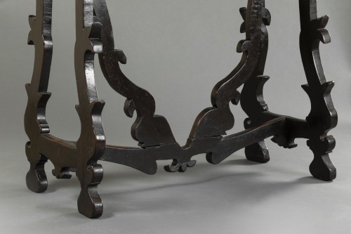 Table en noyer - Lombardie fin XVIe siècle - Galerie Alexandre Piatti
