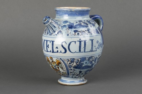 Céramiques, Porcelaines  - Chevrette en faïence - Faenza Fin du XVIe siècle