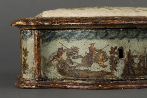 Boîte à couture en bois et arte povera - Vénétie début du XVIIIe siècle - 