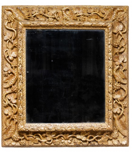 Miroir en bois doré - Bourgogne XVIIe siècle