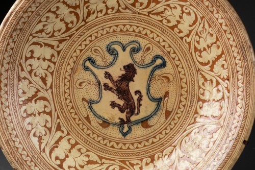 Plat à décor armorié – Castlefiorentino Italie XVIe siècle - Renaissance