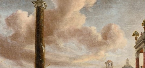 Tableaux et dessins Tableaux XVIIe siècle - Jacobus STORCK (Amsterdam 1641 - 1692/1699), Scène de port méditerranéen