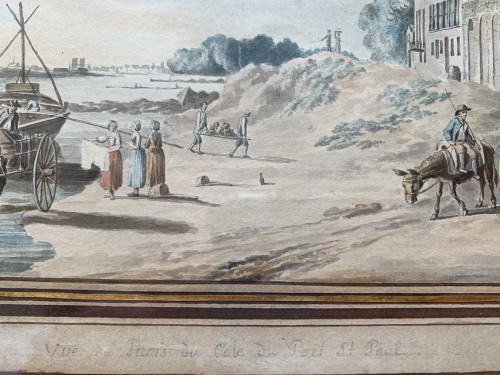 PÉRIGNON Nicolas (Nançy 1727 - 1782 Paris) - Vues des bords de Seine - Galerie Barnabé