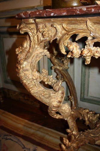 Louis XV - Console d'Applique en bois doré