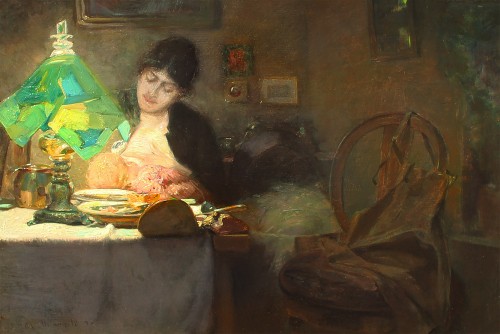 Maternité - Anton MANGOLD (1863-1907)