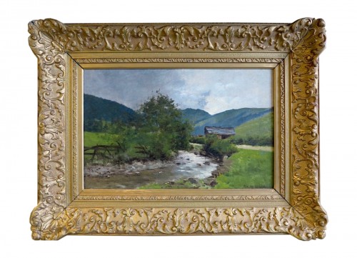 Jean Desbrosses (1835–1906) - Vue de la vallée d’Abondance, Suisse