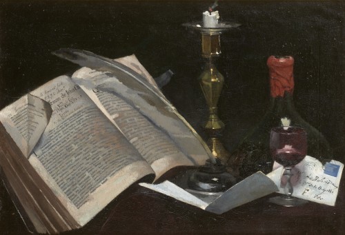 Alexandre Bloch (1857–1919) - Vanité - Tableaux et dessins Style Napoléon III